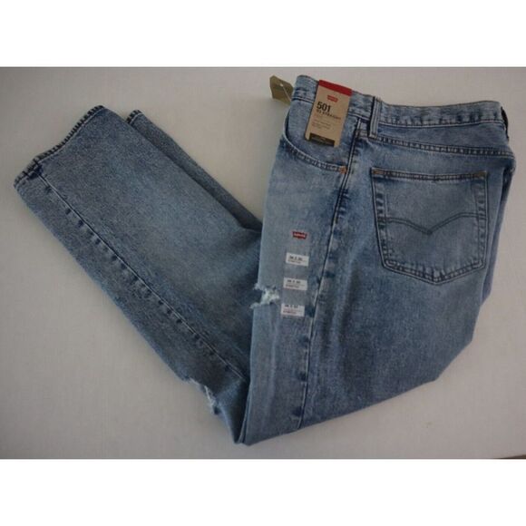 Levi's 501 Men's Sz 36x30 Blue '93 Straight Leg Button Fly Jeans $80 - Picture 8 of 8